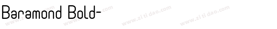 Baramond Bold字体转换